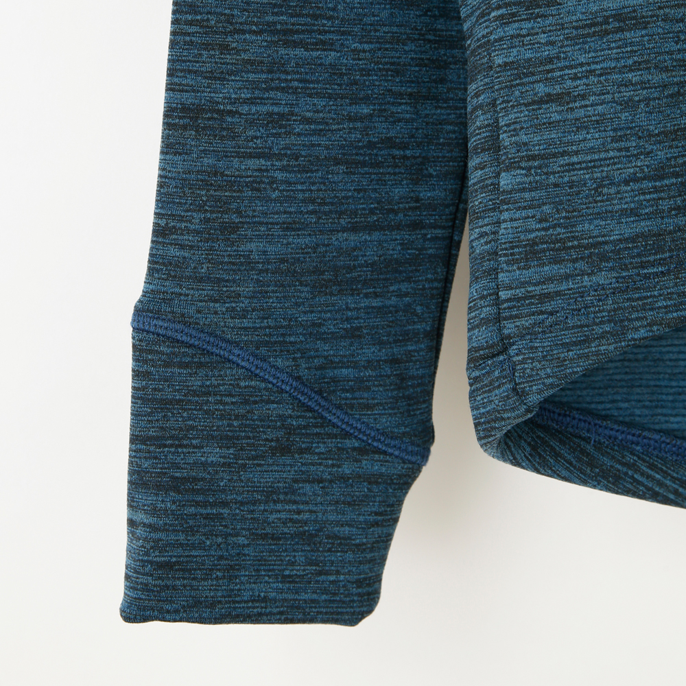 Pontetorto Wool Mix Long Sleeve Jersey Melange Blue - KAPELMUUR ...