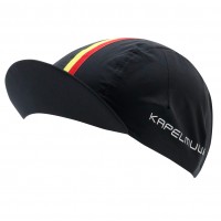 Cycling Cap Belgium Flag Line Black