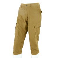 Cropped Pants with Hem Adjuster Belt Acid Beige