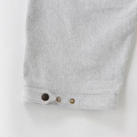 Cotton Hybrid Stretch Cropped Pants White Gray