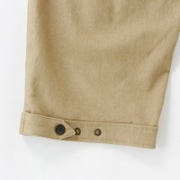 Cotton Hybrid Stretch Cropped Pants Beige