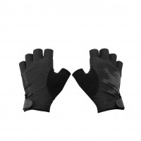 Half-Finger Gloves with Velcro Wrist Adjuster Black