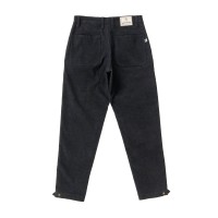Cotton Hybrid Ankle Pants with Hem Adjuster Belt Vintage Black