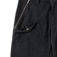 Cotton Hybrid Ankle Pants with Hem Adjuster Belt Vintage Black