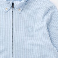 COOLMAX Hybrid Long-Sleeve Shirt Jersey Seersucker Blue