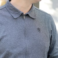 Long-Sleeve Shirt Jersey Twill Gray