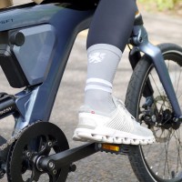 Cycling Socks Stripe Gray