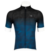 Legge-Fit Half-Sleeve Cycling Jersey Speedline Black x Navy