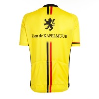 Half-Sleeve Cycling Jersey Belgium Flag Line Yellow