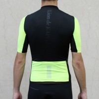 Half-Sleeve Cycling Jersey Advance2 Black x Shining Yellow