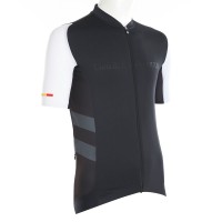 Half-Sleeve Cycling Jersey Advance2 Black x White