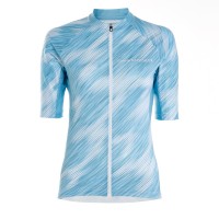 Women's Half-Sleeve Jersey Gazelle3 Oblique Blue