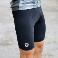 Cycling Shorts White Emblem Standard Pad