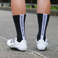 Racing Long Socks Black x White